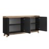 balcao buffet 4 portas 200cm john preto magazine decor 5