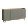 balcao buffet 4 portas 200cm john verde magazine decor 2