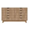 comoda 10 gavetas 160cm alice natural magazine decor 5