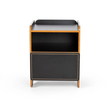 mesa de cabeceira 1 gaveta com nicho cindy preto magazine decor 2