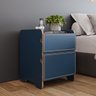 mesa de cabeceira 2 gavetas 45cm cindy azul magazine decor 3