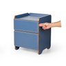 mesa de cabeceira 2 gavetas 45cm cindy azul magazine decor 6