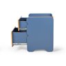 mesa de cabeceira 2 gavetas 45cm cindy azul magazine decor 9