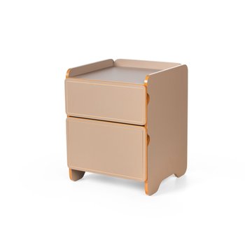 mesa de cabeceira 2 gavetas 45cm cindy marrom magazine decor 2