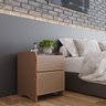 mesa de cabeceira 2 gavetas 45cm cindy marrom magazine decor 3