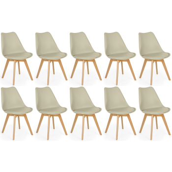 kit 10 cadeiras de jantar estofadas eames wood leda magazine decor 7