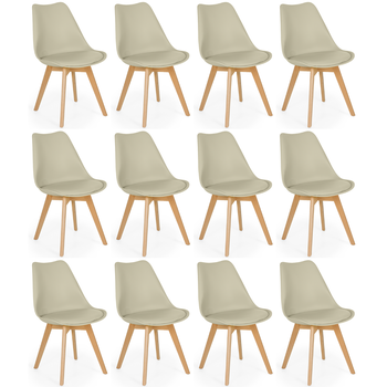 kit 12 cadeiras de jantar estofada eames wood leda rosa 6