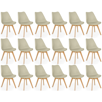 kit 18 cadeiras de jantar estofada eames wood leda magazine decor 6