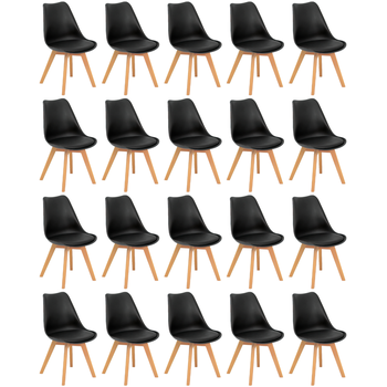 kit 20 cadeiras de jantar estofadas eames wood leda magazine decor 7