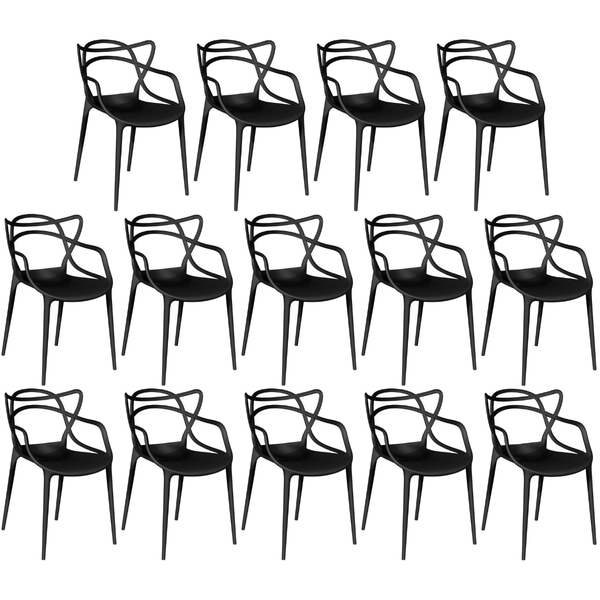 kit cadeira de jantar allegra masters pratica desmontavel cor preta magazine decor 2