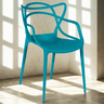 cadeira de jantar allegra turquesa 2 ambiente