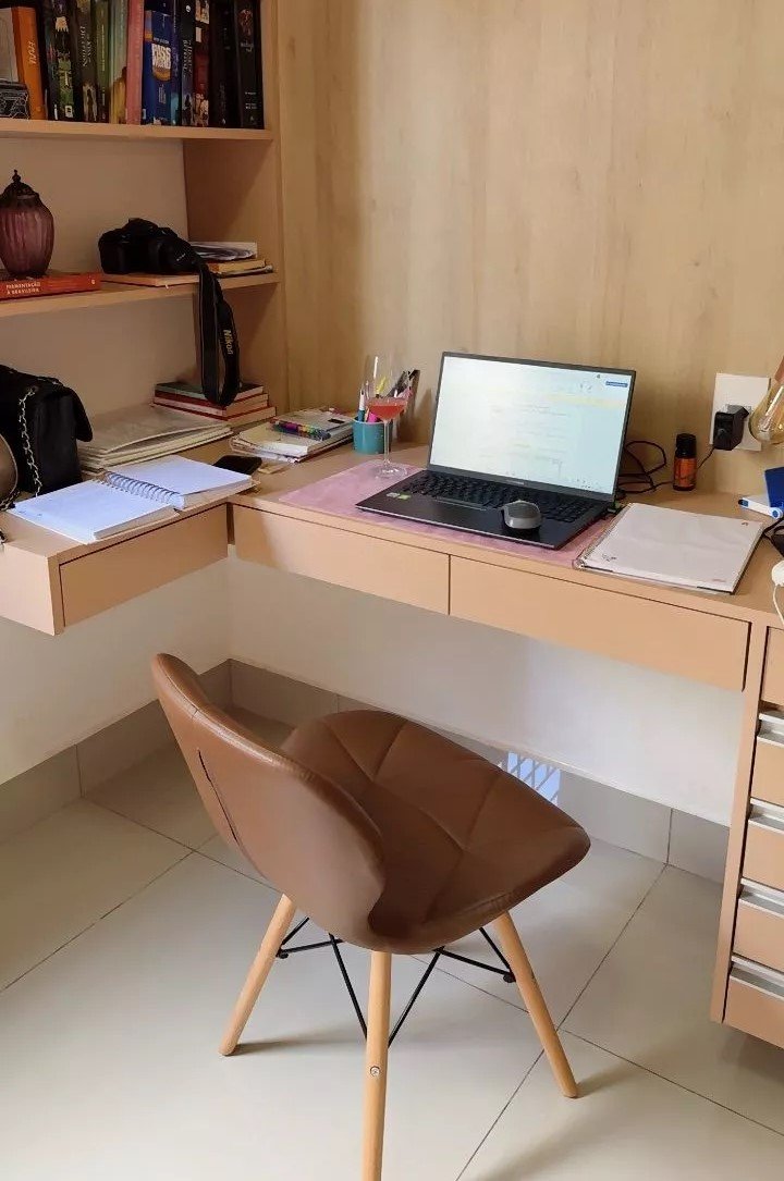 cadeira de jantar eiffel slim wood estofada cor marrom para escritorios magazine decor
