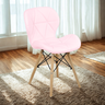 cadeira charles eames eiffel slim wood estofada rosa claro magazine decor 2 ambiente