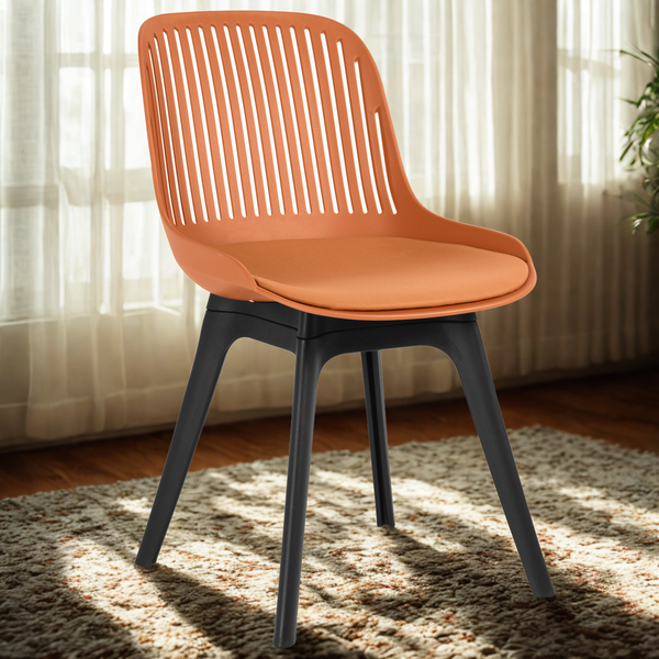 cadeira de jantar estofada design marcela marrom magazine decor 2 ambiente