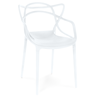 cadeira de jantar allegra pratica empilhavel branco