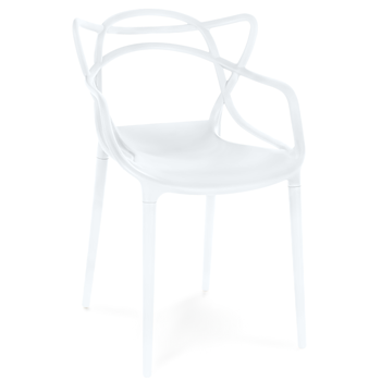 cadeira de jantar allegra pratica empilhavel branco