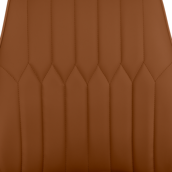 cadeira de jantar estofada torino design italiano cor caramelo e cinza escuro magazine decor 8