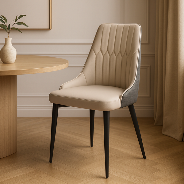 cadeira estofada torino magazine decor cor bege design italiano