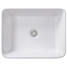 cuba pia semi encaixe retangular para banheiro lavabo 48x37cm lume zagonel loucas sem deck 6