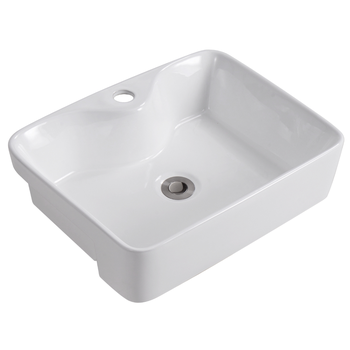 cuba pia de apoio oval para banheiro lavabo 50x37 capri zagonel loucas sem deck branco 1