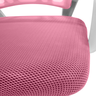 cadeira secretaria office em tela mesh base giratoria cor rosa 1