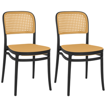 kit cadeira de jantar roma para sala e cozinha preto magazine decor 2