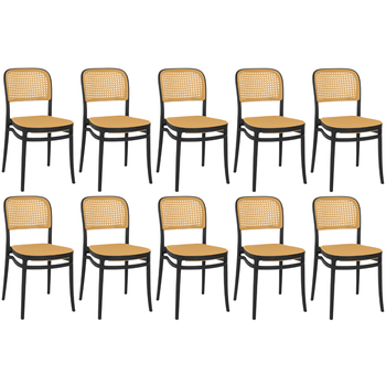 kit cadeira de jantar roma para sala e cozinha preto magazine decor 6