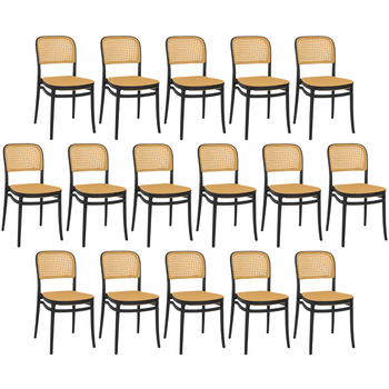 kit cadeira de jantar roma para sala e cozinha preto magazine decor 9