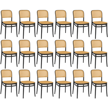 kit cadeira de jantar roma para sala e cozinha preto magazine decor 10