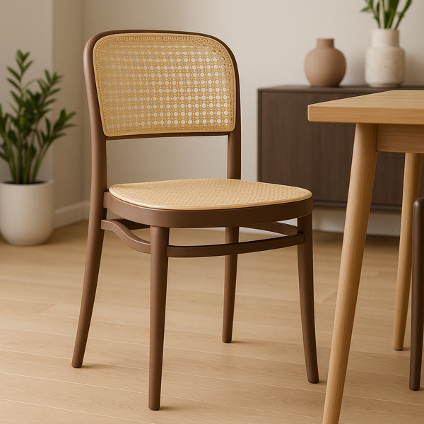 cadeira de jantar roma para sala e cozinha marrom magazine decor 3