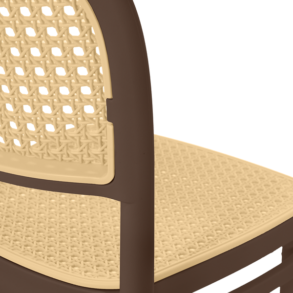 cadeira de jantar roma para sala e cozinha marrom magazine decor 9