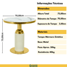 mesa de jantar redonda imperial 70cm branco magazine decor 4