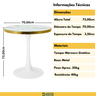 mesa de jantar redonda imperial 70cm branca magazine decor 4