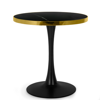 mesa de jantar redonda majestic 70cm preto magazine decor 2