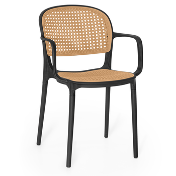 cadeira de jantar roma pratica com bracos para sala e cozinha preto 2