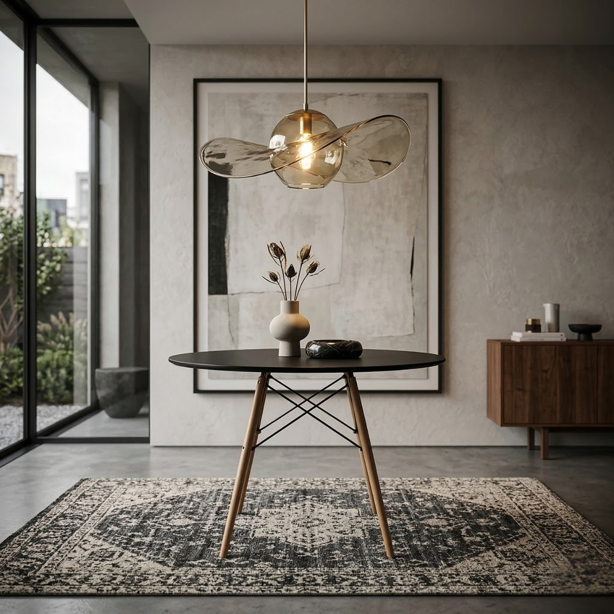02 mesa redonda eames eiffel wood 120cm preta