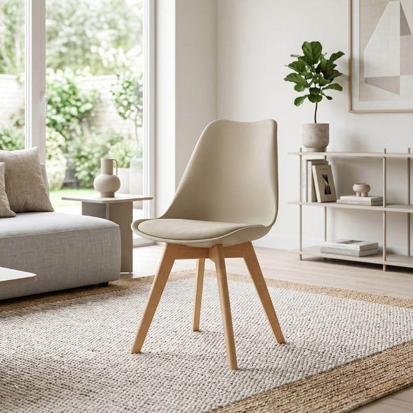 Cadeira Eames Wood Leda Design Nude