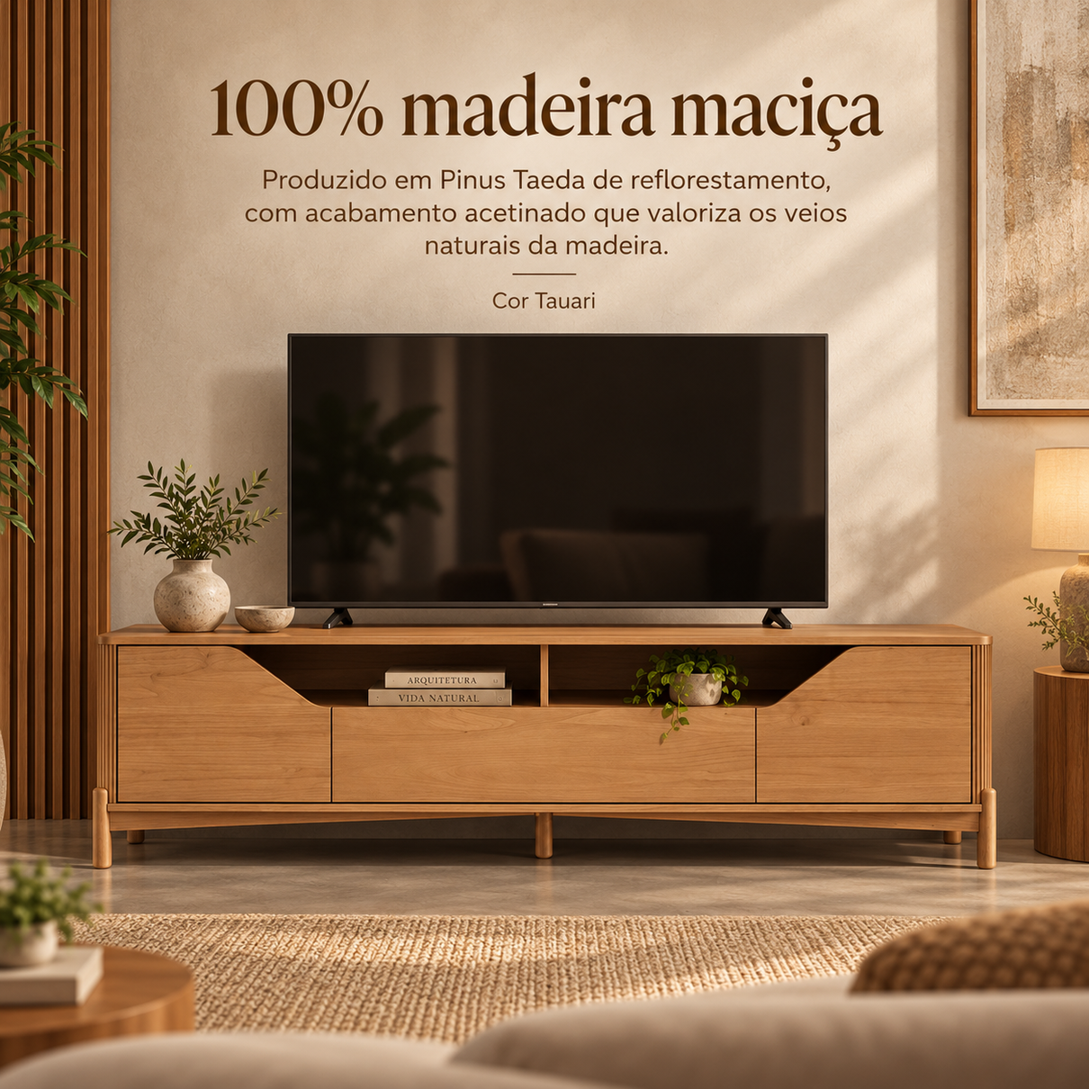 rack 2 portas 1 gaveta 1 80m nest em madeira macica 7