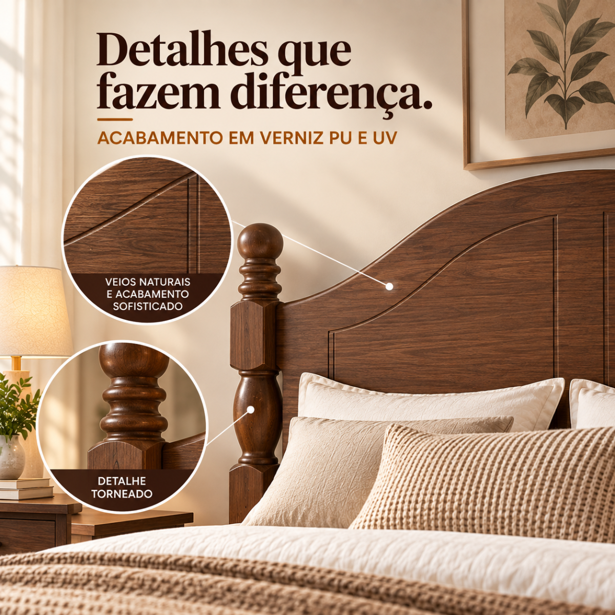 cama de casal 1 60m em madeira macica design classico ouro cafe 7