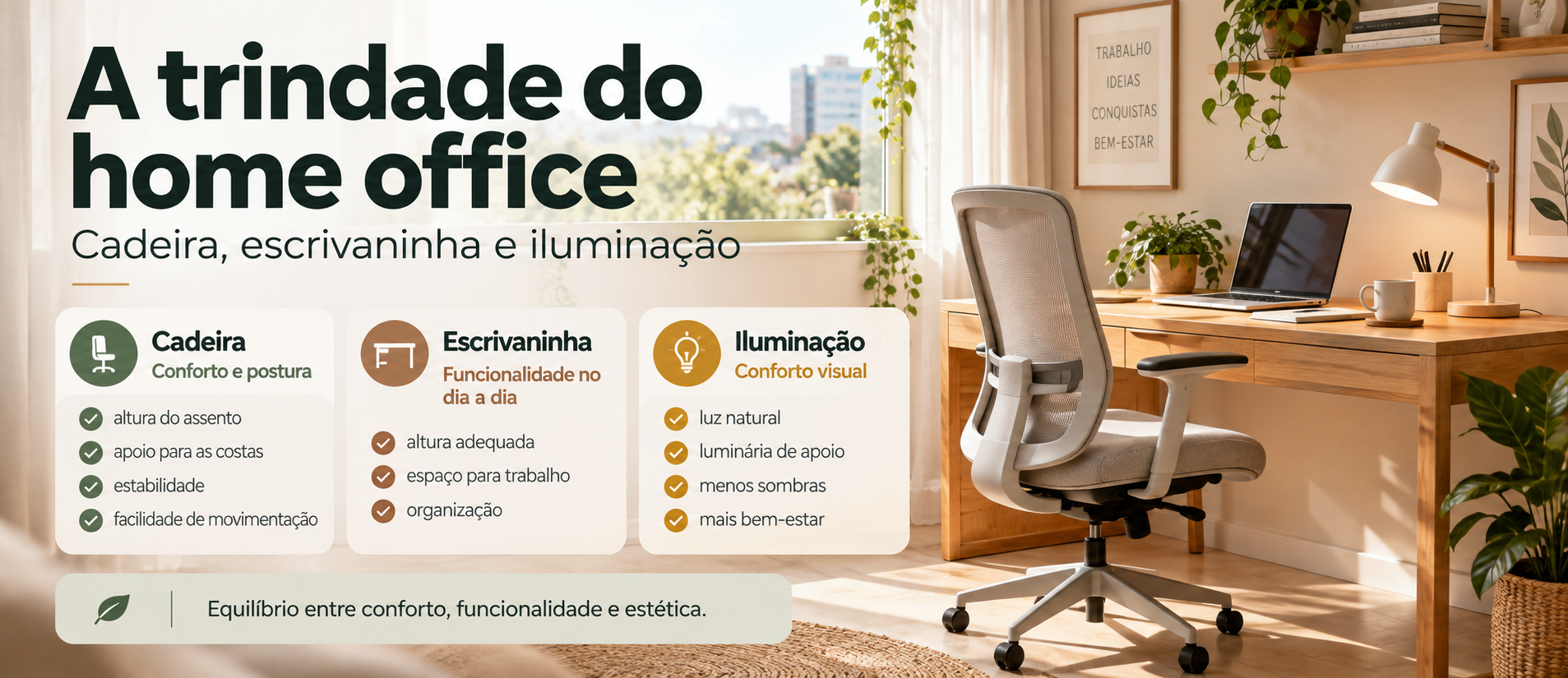 a trindade do home office