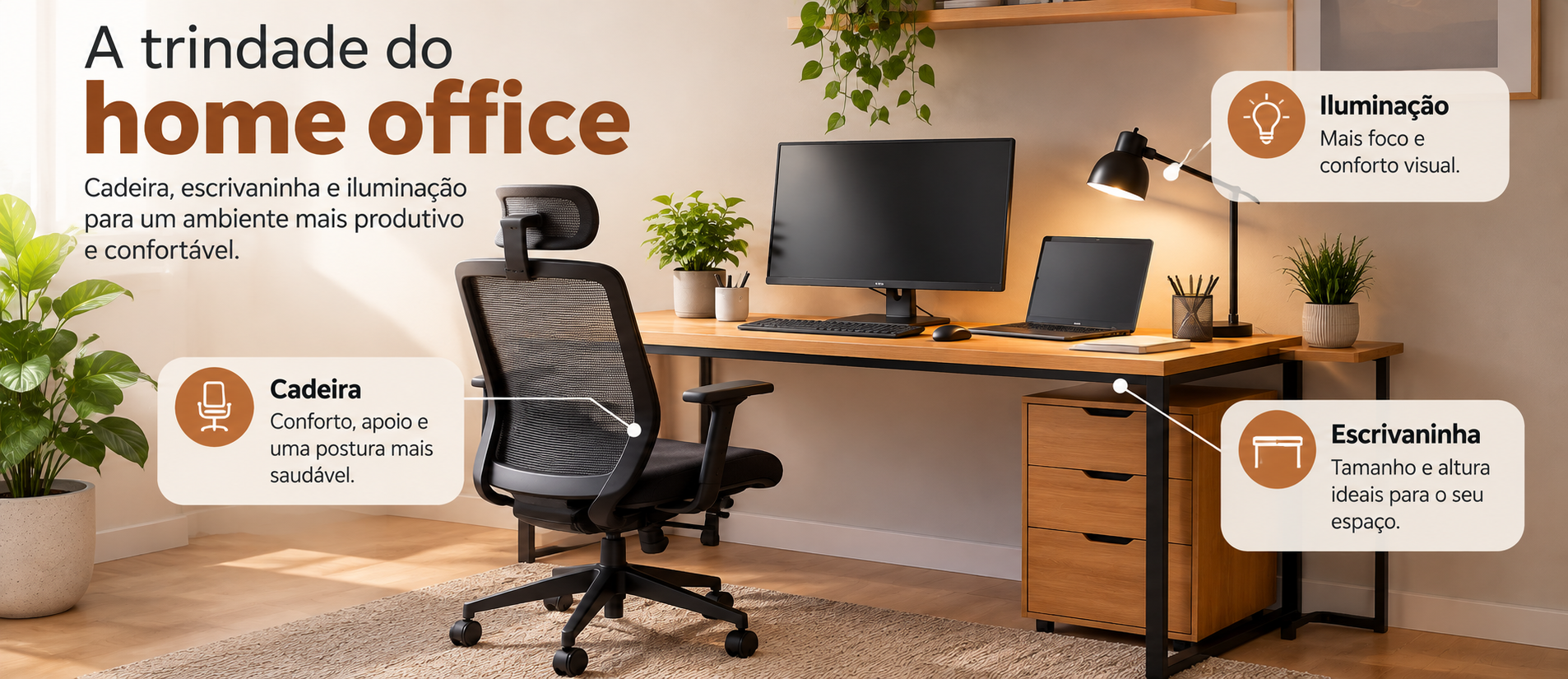 trindade do home office confortavel