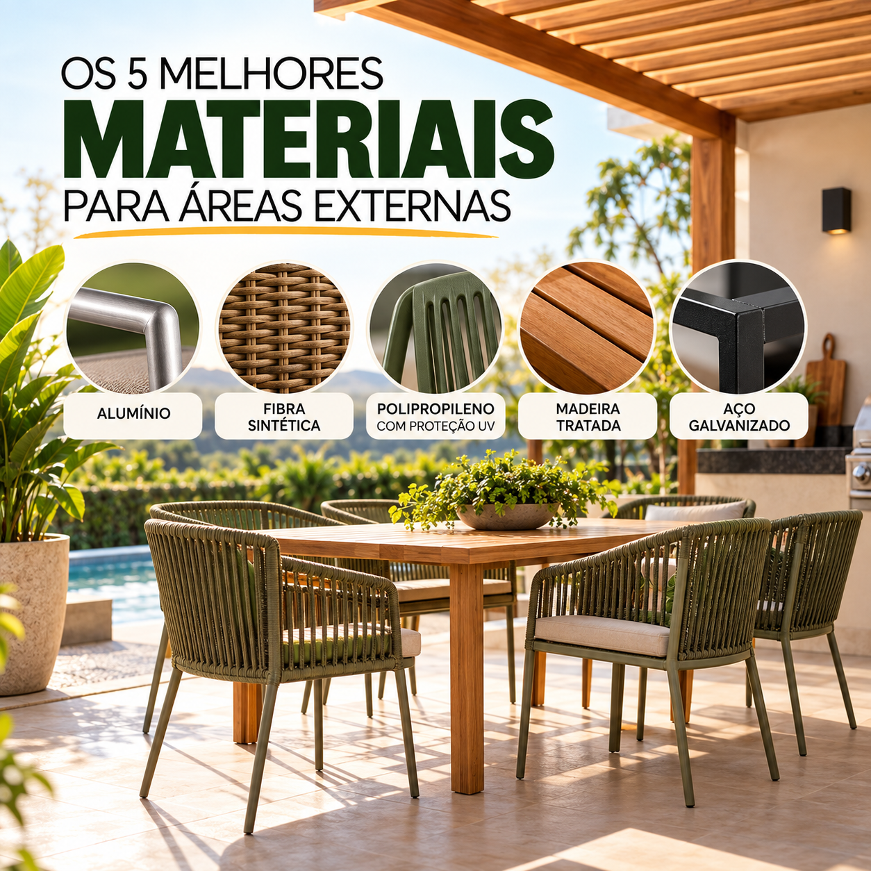 os 5 melhores materiais para areas externas