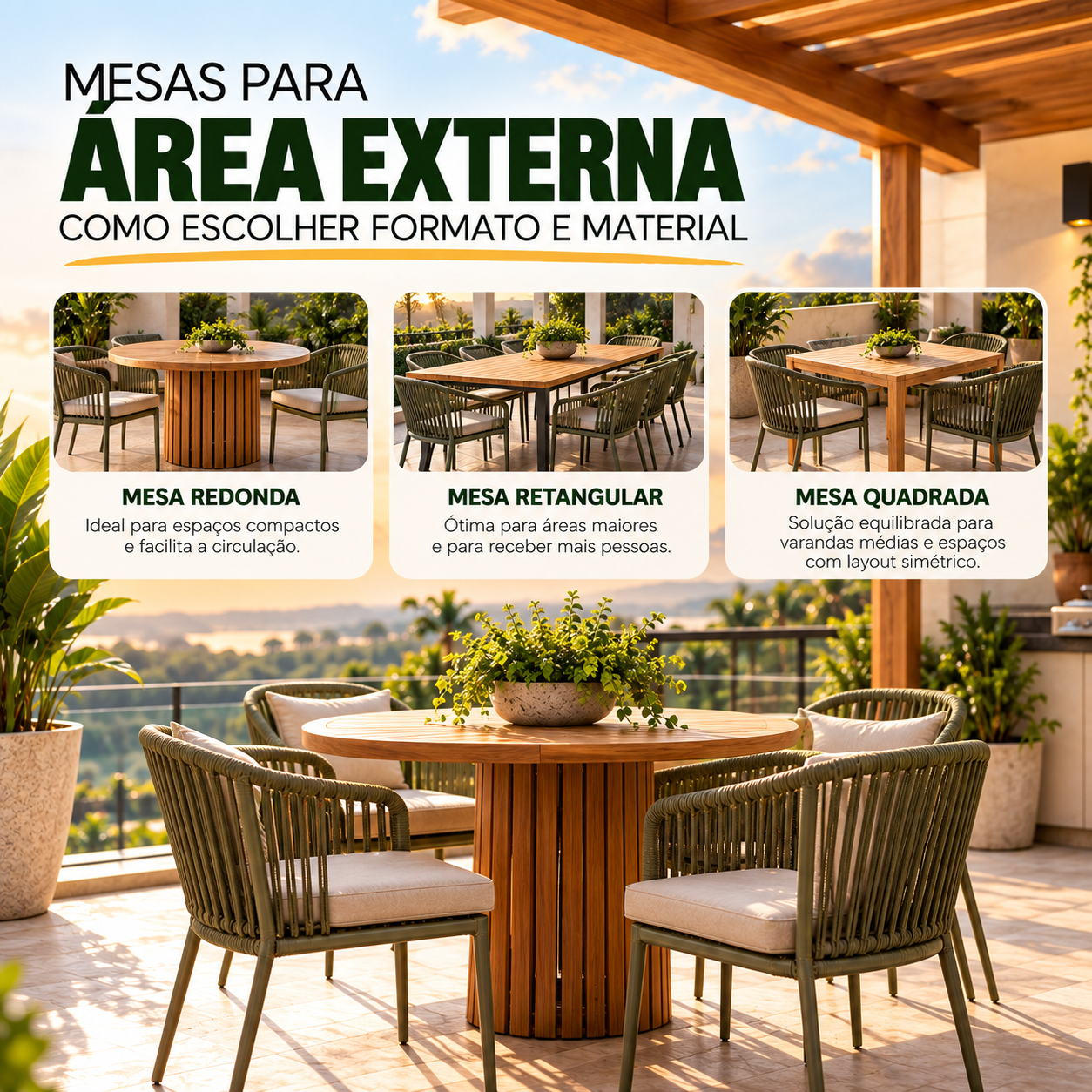 guia de mesas para area externa