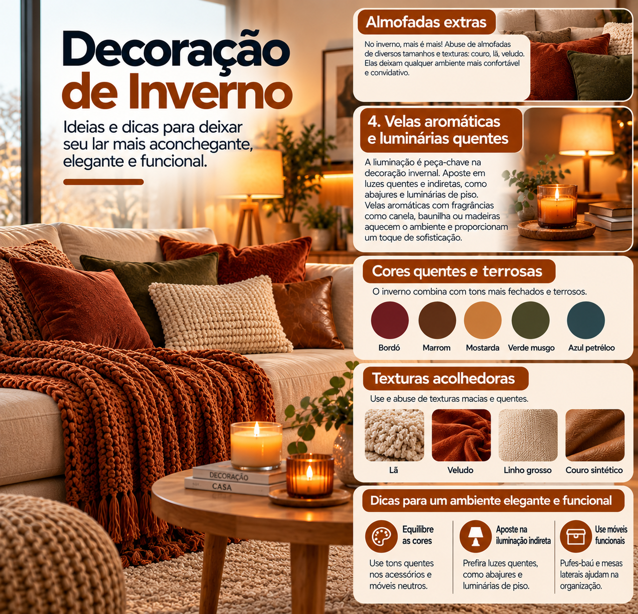 guia de decoracao de inverno aconchegante